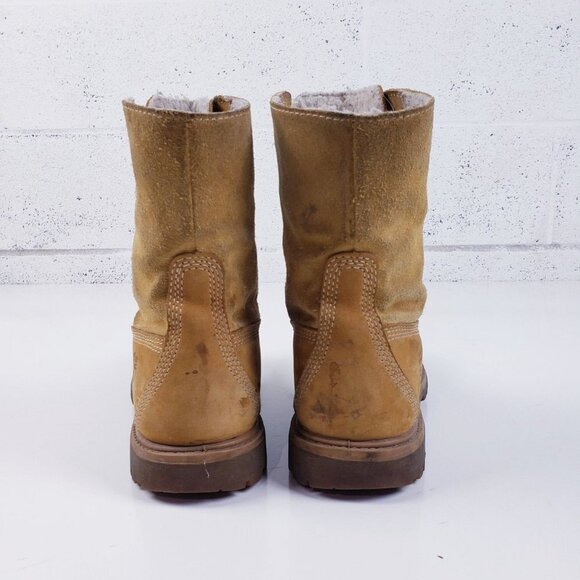 Timberland Womens Brown Roll Fold-Down Tan Waterproof Ankle Bootie Size 8 - Picture 5 of 9